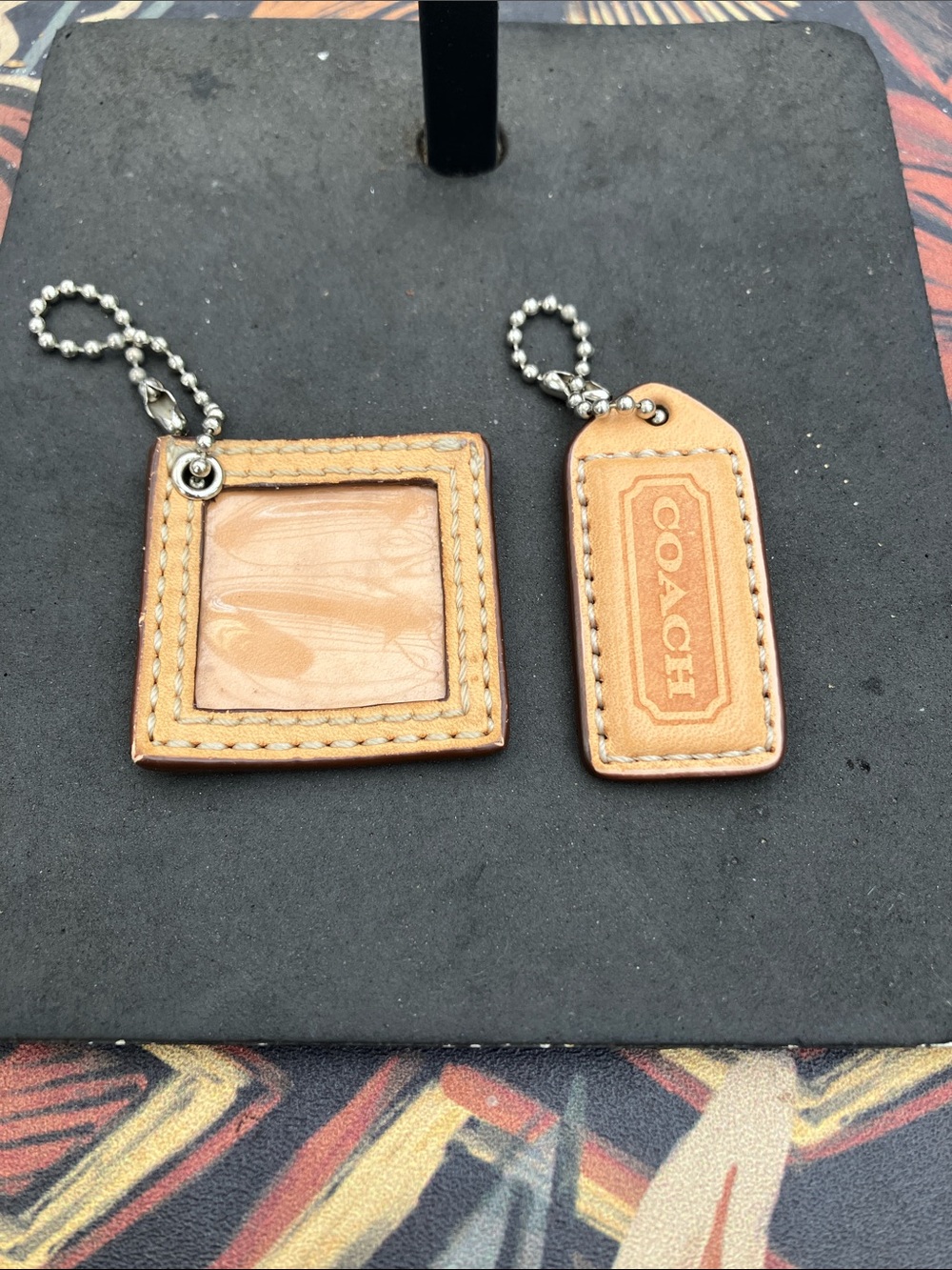 Rare - Vintage Name tag and matching hang tag for Coach Hudson